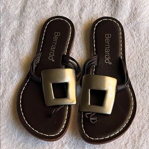 Bernardo Women's Sandals with Gold Accents